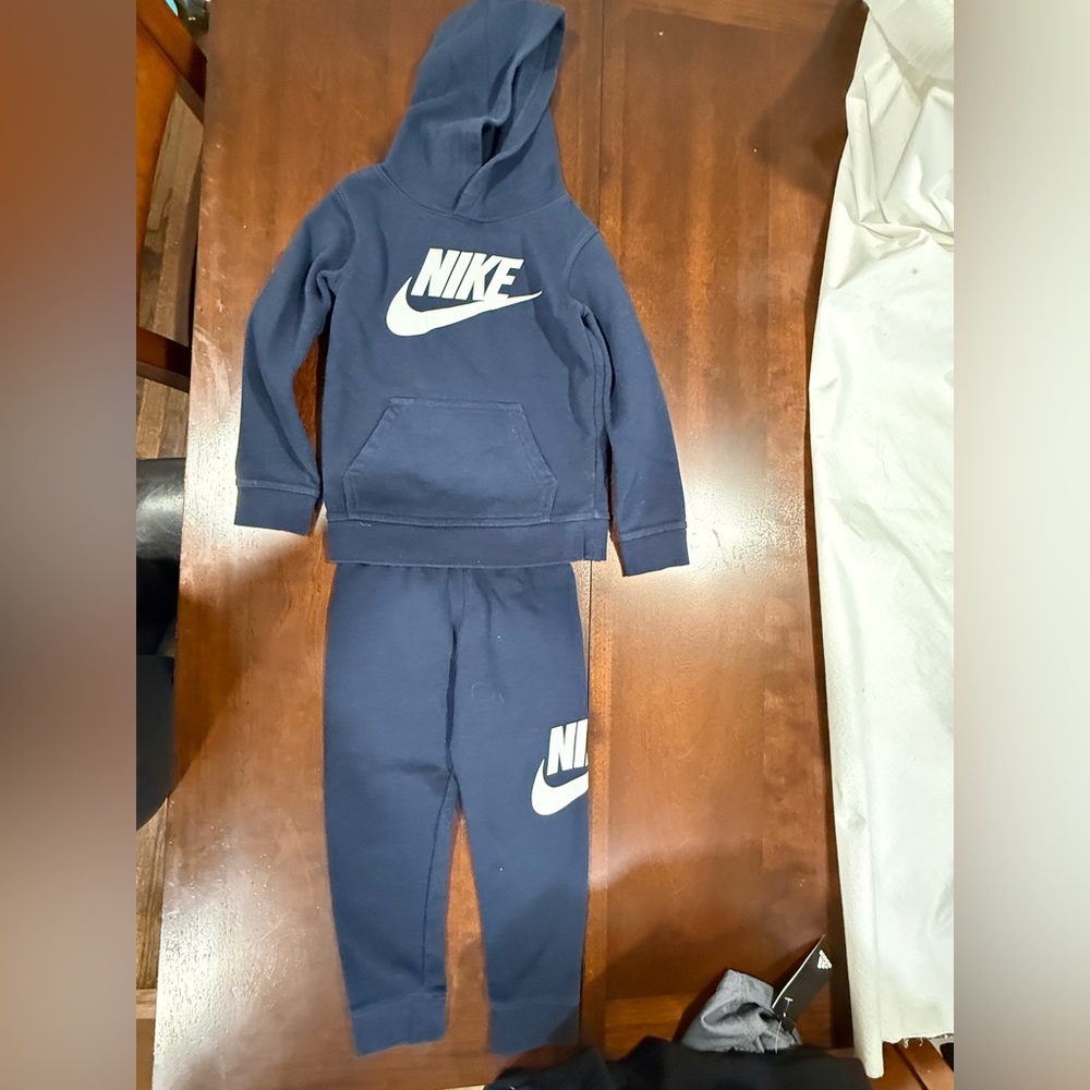 Nike Kids Blue Sweatpants & Hoodie Set